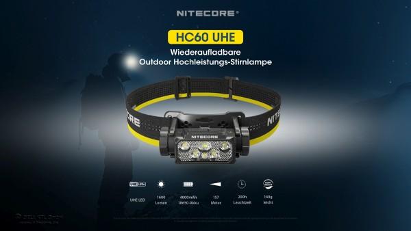 Nitecore HC60 UHE Stirnlampe